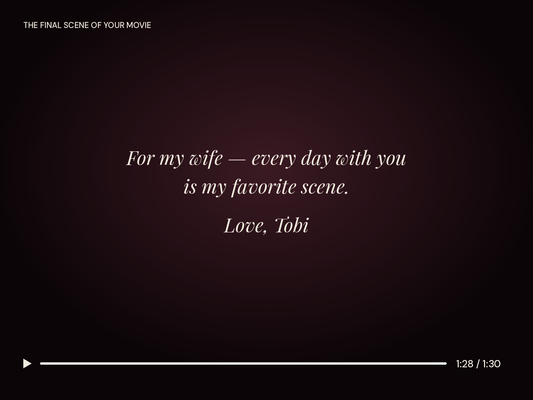 Personal Dedication